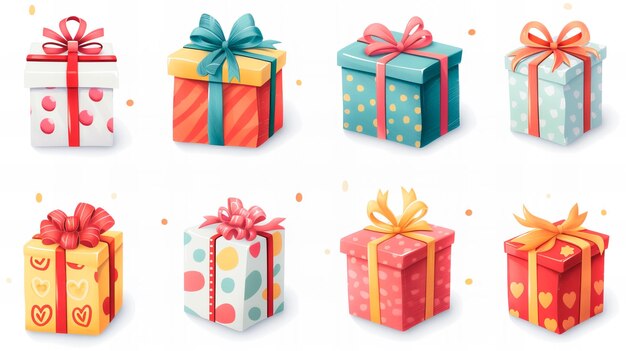 Colección de pegatinas para cajas de regalo