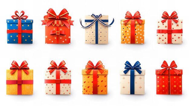 Colección de pegatinas para cajas de regalos