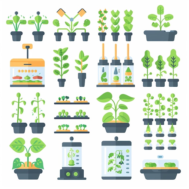 una colección de plantas y un cartel que dice vegano