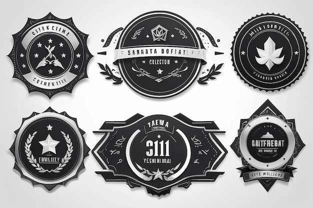 Foto colección de plantillas de insignias de calidad premium diseños de insignia