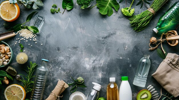una colección de productos que incluyen brócoli, perejil y otros productos