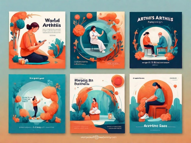 Colección de publicaciones de Instagram para el Día Mundial de la Artritis