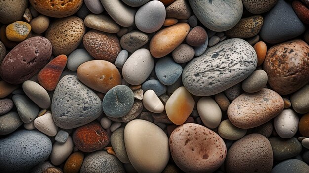 Una colección de rocas con la palabra "mar" en el fondo.