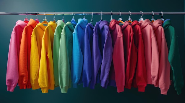 Colección de sudaderas con capucha de colores