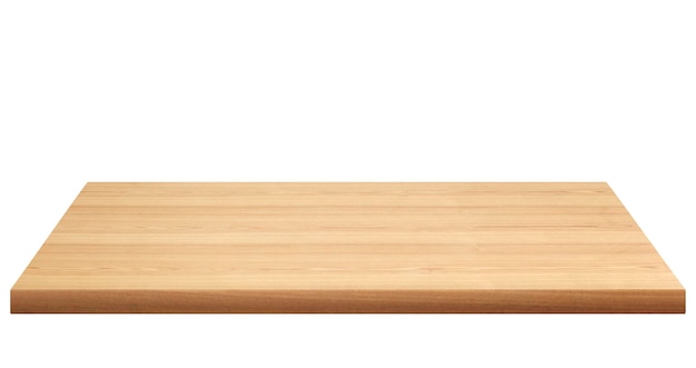 Colección de tablas de madera aisladas sobre un fondo blanco