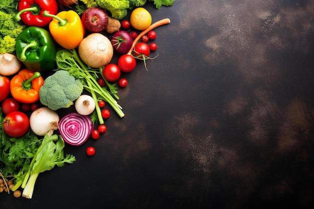 una colección de verduras que incluyen rábanos rábanos y rábanos