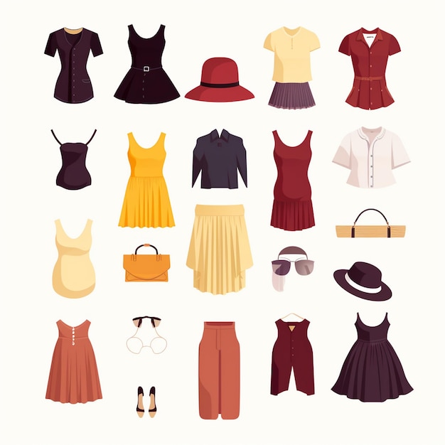 una colección de vestidos incluyendo uno que dice el número 3