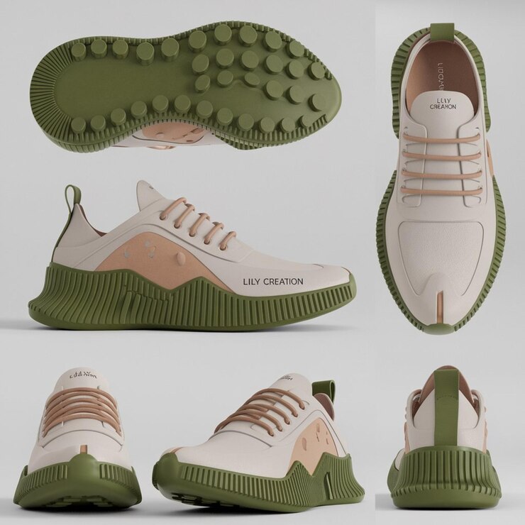 una colección de zapatos de la marca de la compañía