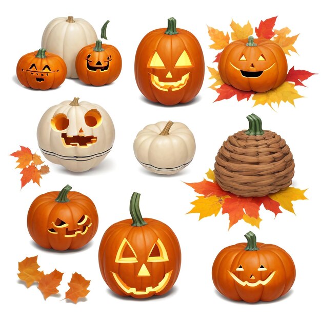 Colecciones de imágenes de fondo de calabaza de Acción de Gracias fondos de pantalla lindos ai generados