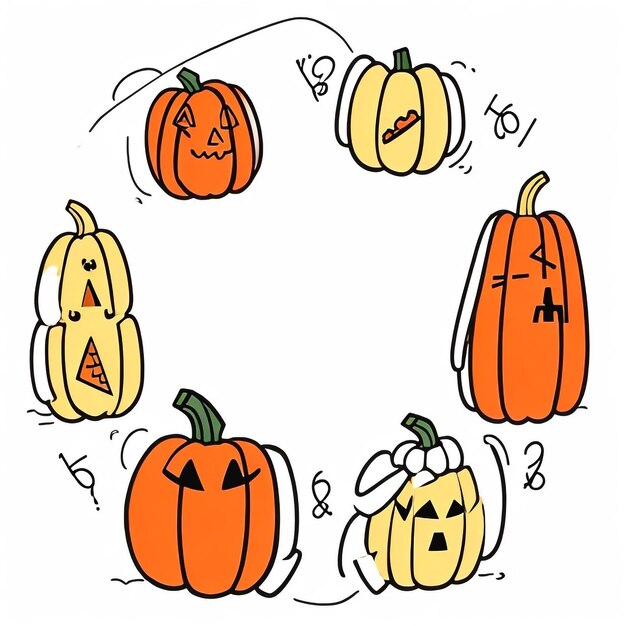 Foto colecciones de imágenes de fondo de calabaza de acción de gracias fondos de pantalla lindos ai generados