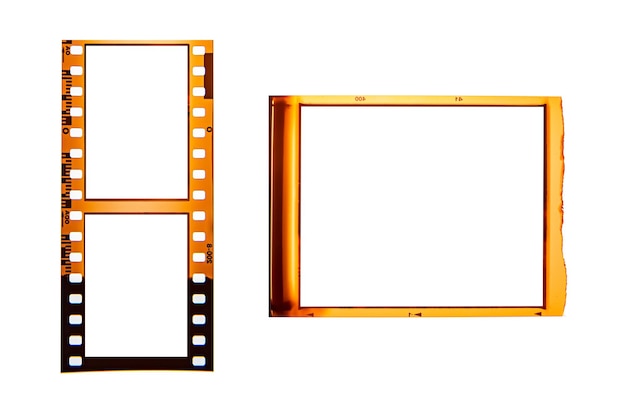 Foto coleções de filmes com moldura de câmera de spacefilm branca