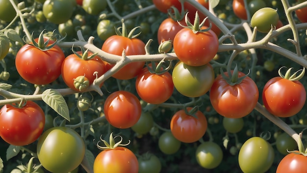 Colheita de tomate