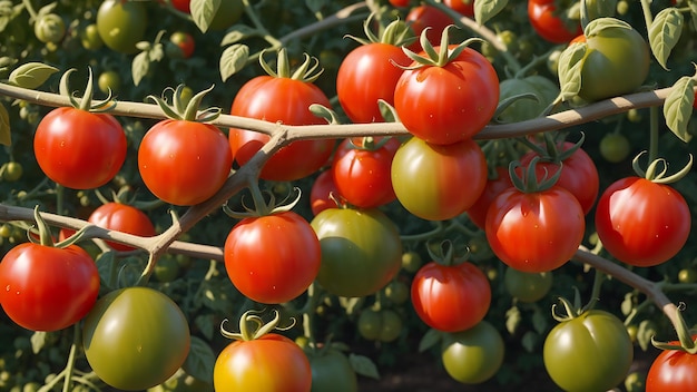 Colheita de tomate