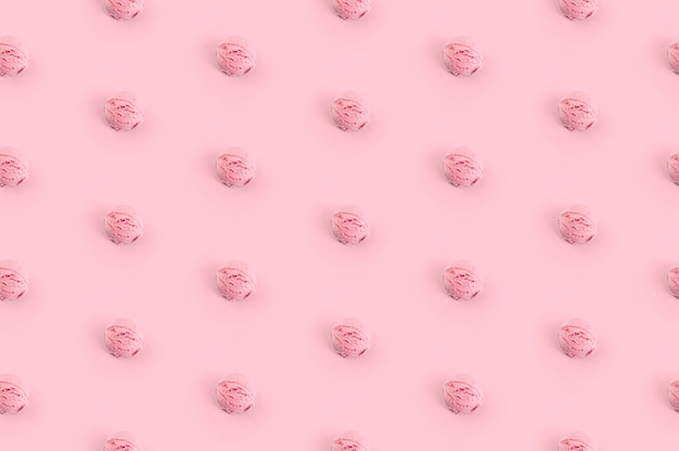 Colheres de sorvete rosa