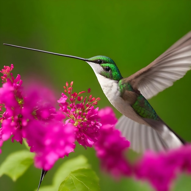 Colibrí en las Cataratas del Iguazú Brasil ai generado