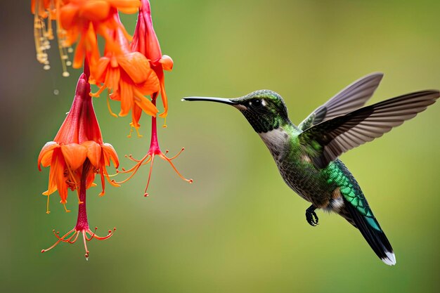 Foto el colibrí en costa rica