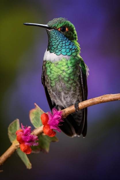 Foto colibri de bico largo