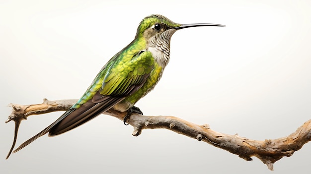 Colibrí pico de espada Fondo blanco