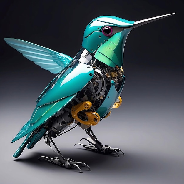 El colibrí robot futurista