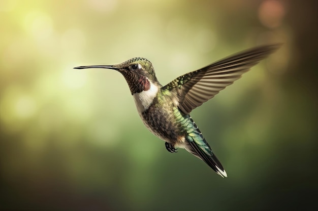 colibrí volar