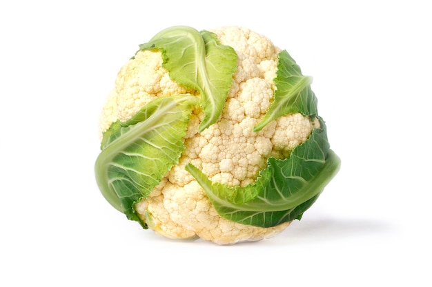 Coliflor de alimentos aislado