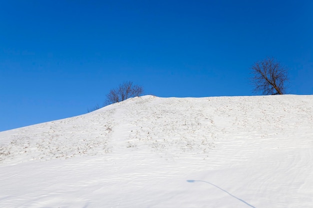 Colina cubierta de nieve