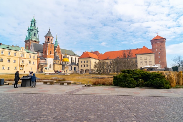 Colina de Wawel con la catedral y el castillo de Cracovia