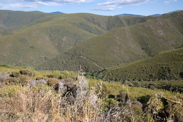 Colinas em Orellan nas Medulas, Leon, Espanha