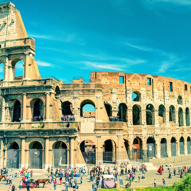 Coliseo Coliseo en Roma Italia Foto de época