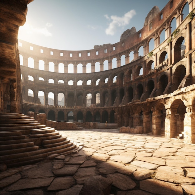 Coliseus Desertos Capturando a Grandeza e a Mística dos Tempos Antigos