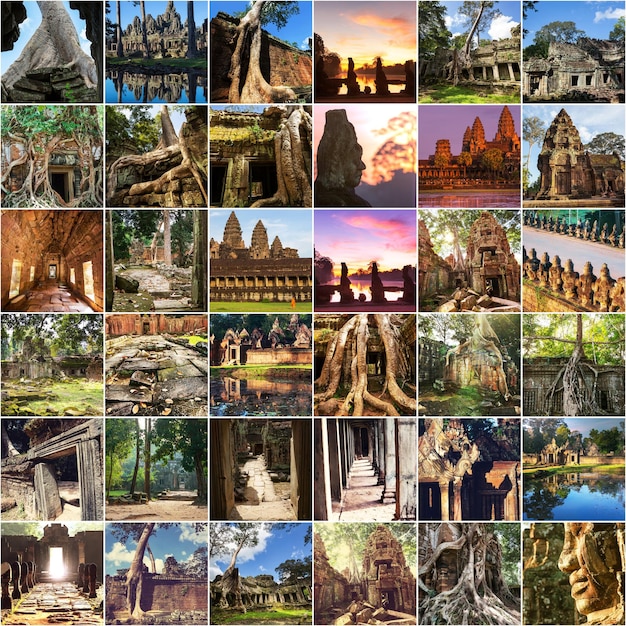 collage de angkor