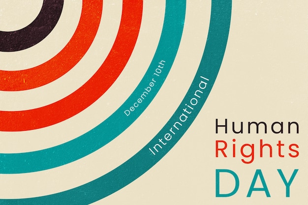 Foto collage del día internacional de los derechos humanos