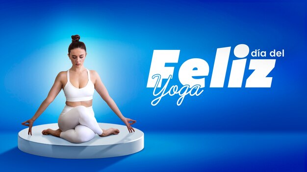 El collage del día internacional del yoga