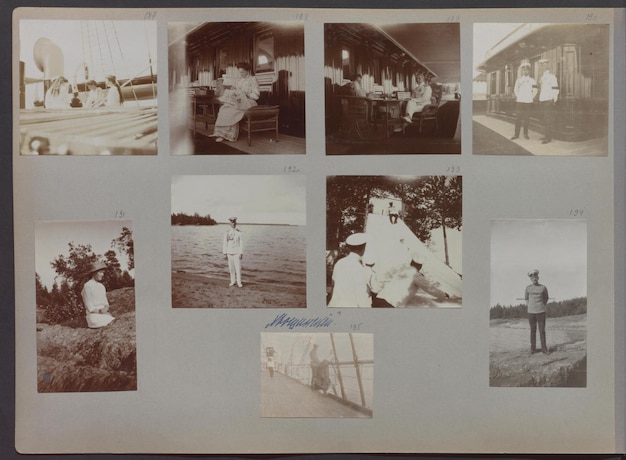 un collage de fotos incluyendo una mujer y un hombre con una tabla de surf