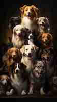 Foto un collage de perros llamado el perro