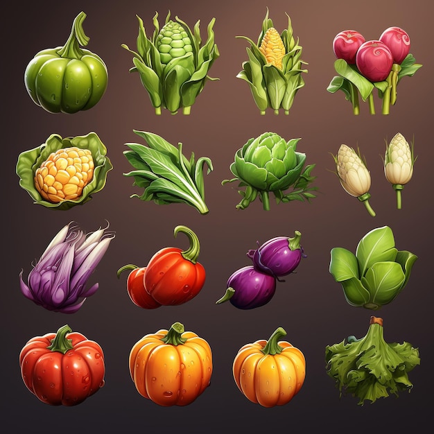 collage de verduras