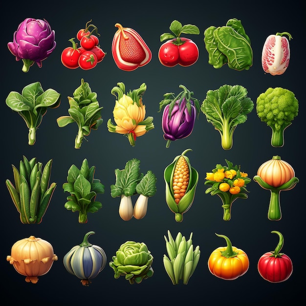 collage de verduras