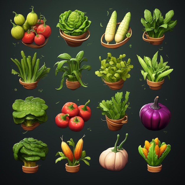 collage de verduras