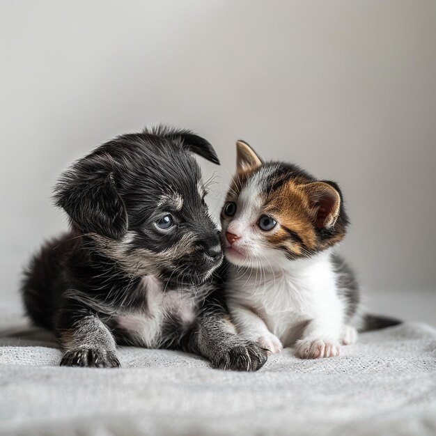 Collaje de mascotas muy bonito aislado