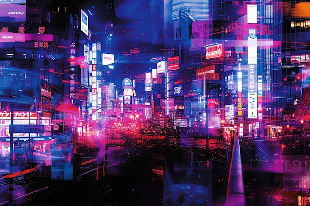 Collaje de la revista Neon Cityscape