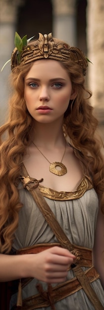 el collar de oro de la chica