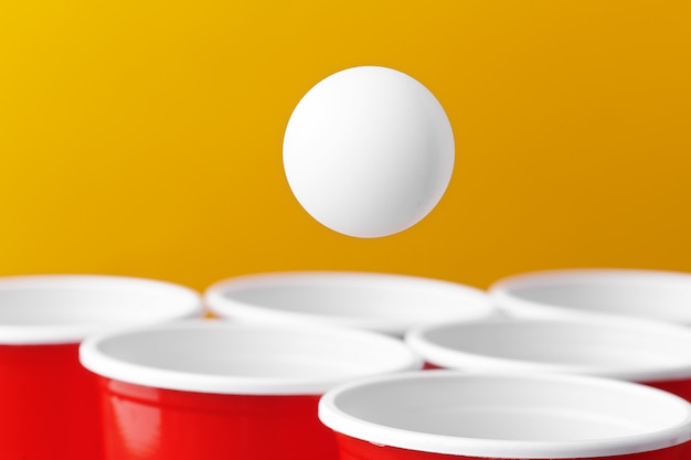 College Party Sport Bier Pong