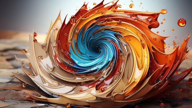 Coloe Swirl HD Wallpaper fotografisches Bild