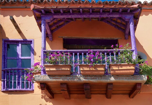 Colombia Cartagena ciudad amurallada Cuidad Amurrallada y coloridos edificios en el centro histórico de la ciudad