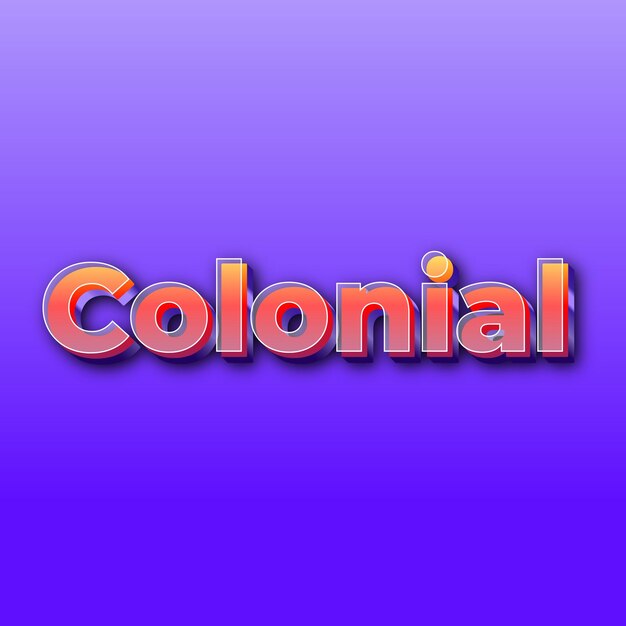 ColonialText-Effekt, JPG-Farbverlauf, lila Hintergrund, Kartenfoto
