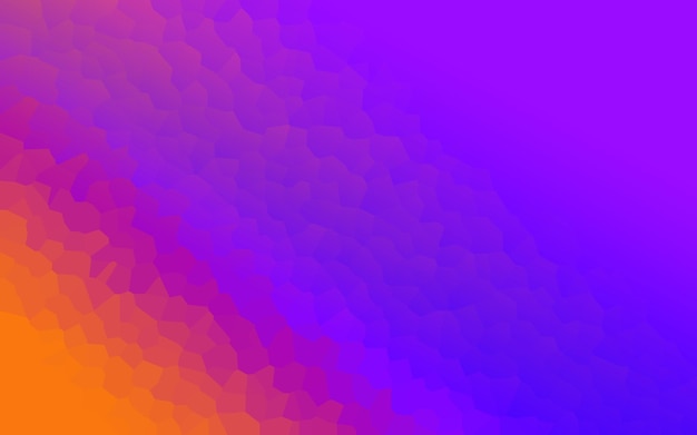 El color del arco iris es un gradiente vibrante, el fondo es un cristal abstracto.