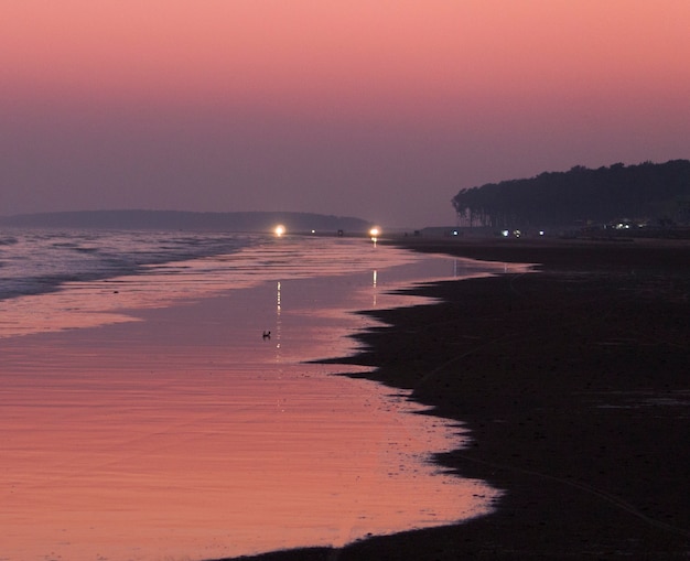 Color de atardecer