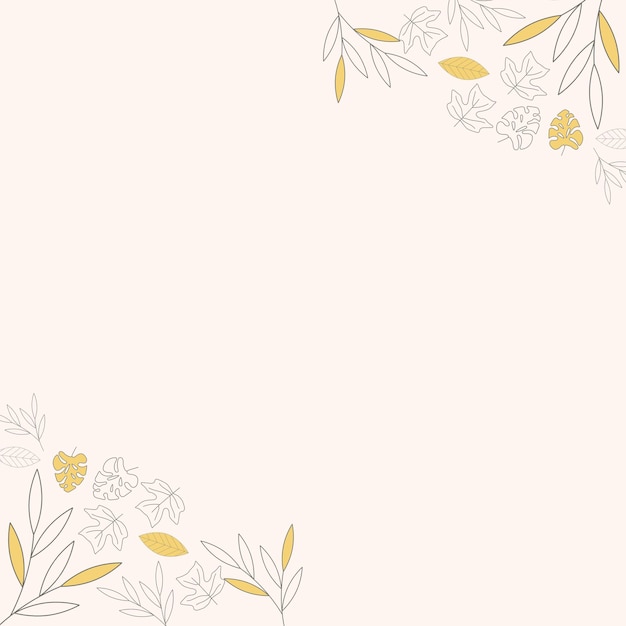 Color beige PSD con fondo de textura de hoja