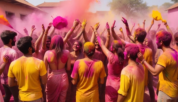 El color de la celebración del día de Holi