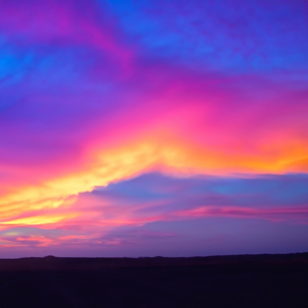 Foto el color del cielo de la noche